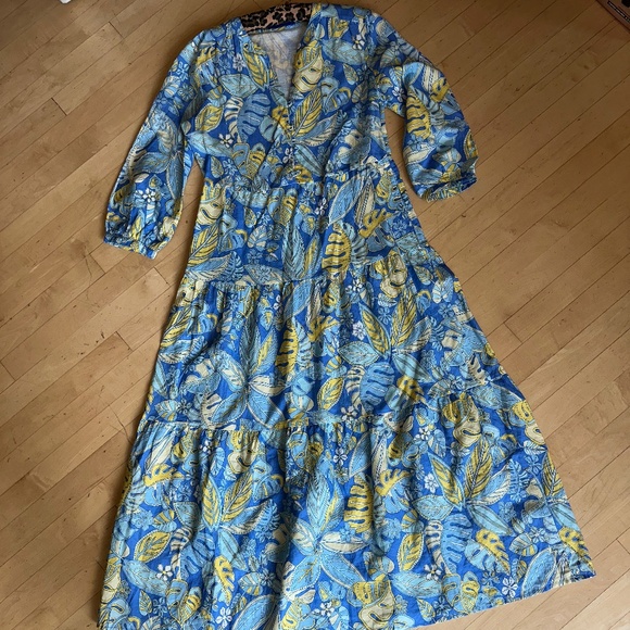 J. Mclaughlin Cunningham tropical print maxi dress, S, G1257 - Picture 6 of 9